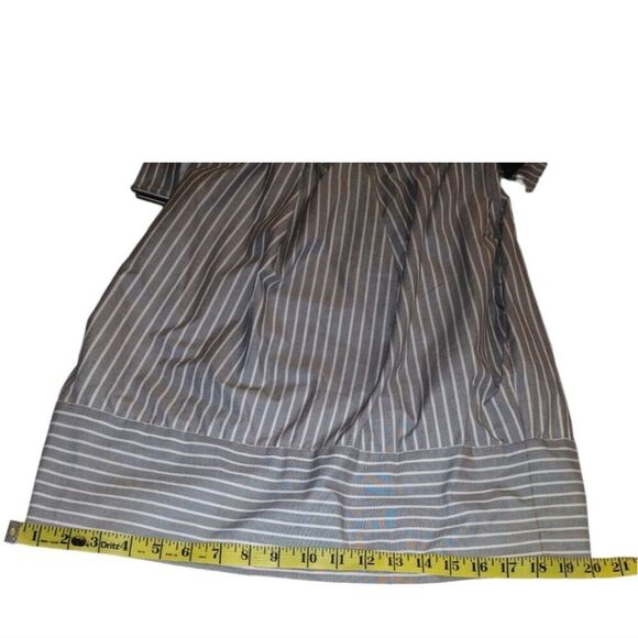 BCBGENERATION Gray With White Stripes Asymmetrical Dress Size Small! - Picture 15 of 15